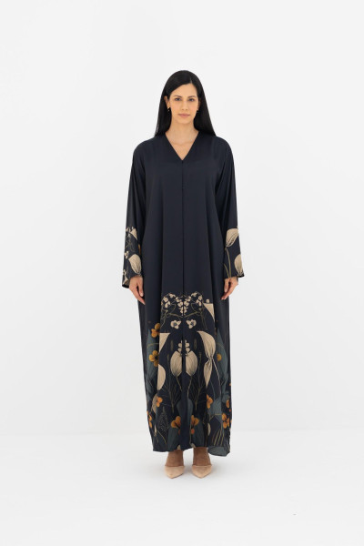 BOTANICAL SILK ABAYA